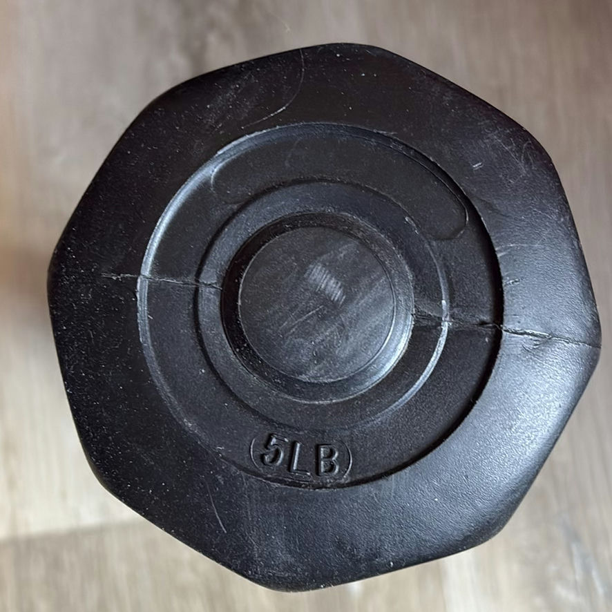 Vinyl Dumbbell Set with Rack and Bally Total Fitness Exercise Ball - image 5 of 8