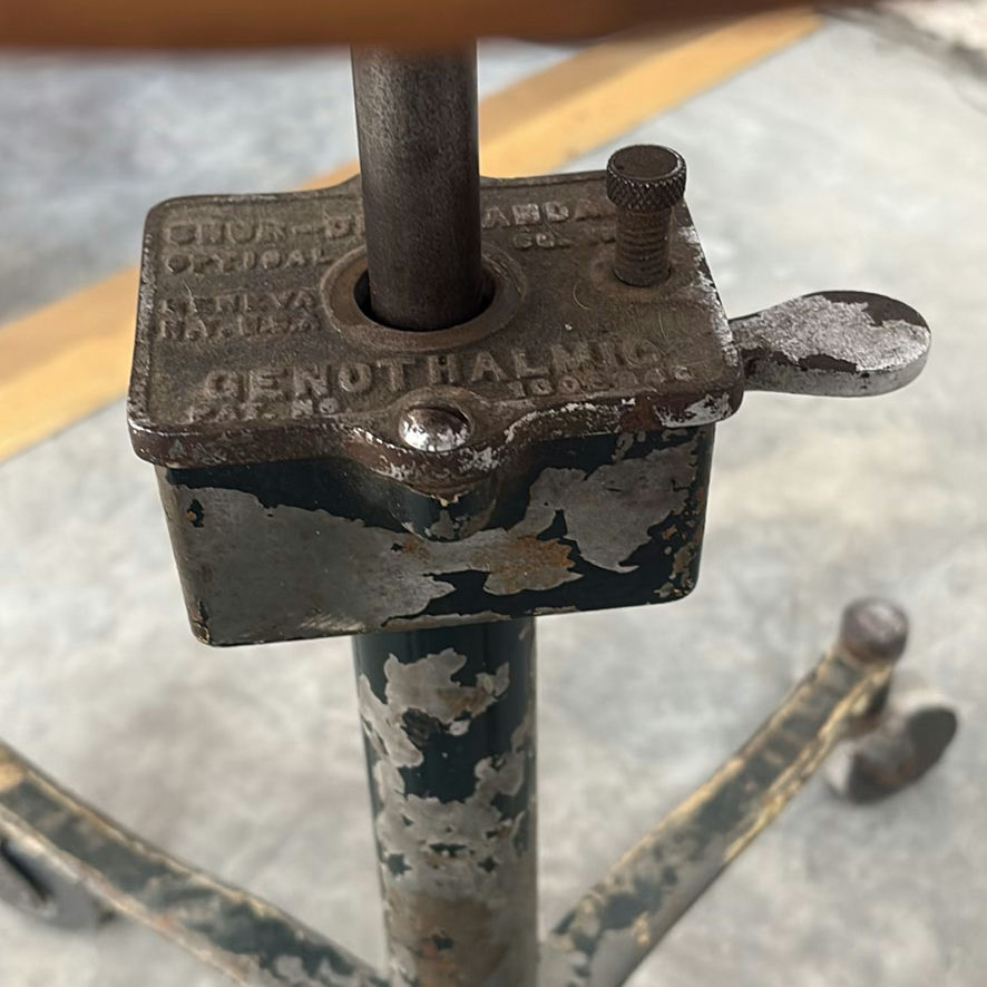 Vintage Industrial Rolling Stool - image 4 of 8