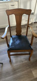 Round Quarter-Cut Oak Dining Table with Six Chairs - thumbnail 11 of 17