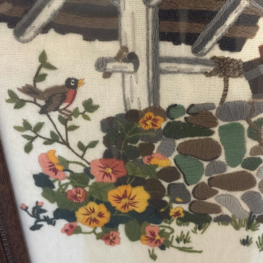 Three Framed Needlework Wall Art Pieces - image 6 of 14