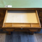 Antique Desk with Drawers and Pull-Out Side Shelves - thumbnail 4 of 16