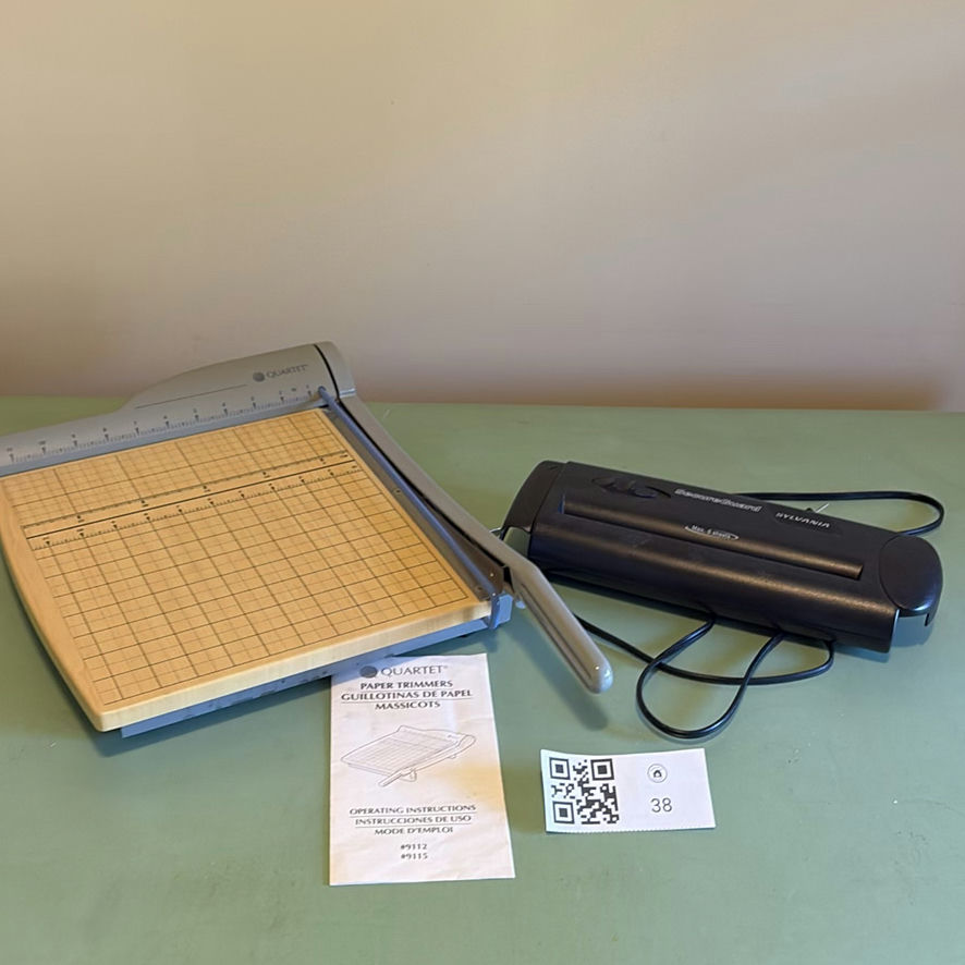 Quartet Paper Trimmer and Sylvania SecureGuard Paper Shredder - image 1 of 11