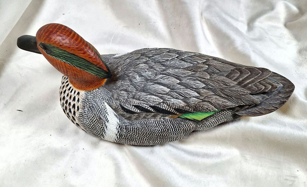 Hand-Carved Wooden Duck Decoy with Certificate. Nova Scotia - image 3 of 6