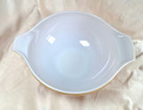 Yellow Pyrex mixing bowl with floral border, 13.5", USA Made - thumbnail 4 of 7