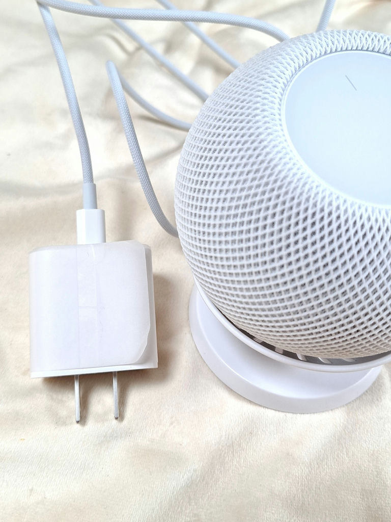 Apple HomePod mini smart speaker with power adapter - image 4 of 4