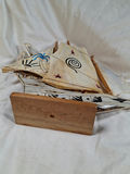 Hand Painted Pirate Sailing Ship, Made from REAL jawbone and bone, Made in Cuba - thumbnail 4 of 9