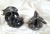 Two Dragon Figurines by The Tudor Mint, Solid Metal, - thumbnail 1 of 5