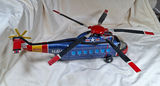 1960s Japan TIN TOY Sikorsky S-61 Navy Toy Helicopter Model, 18" - thumbnail 5 of 10