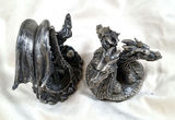 Two Dragon Figurines by The Tudor Mint, Solid Metal, - thumbnail 2 of 5