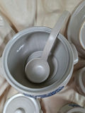 Collection of Vintage Pfaltz Graff Yorktowne blue floral stoneware set with lids - thumbnail 6 of 9