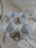 Set of 4 Corning White Swirl USA Coffee Mugs - thumbnail 2 of 5