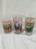 Six Kentucky Derby commemorative glass tumblers - thumbnail 1 of 6