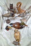 Collection of Carved Wooden Bird Figurines - thumbnail 1 of 8