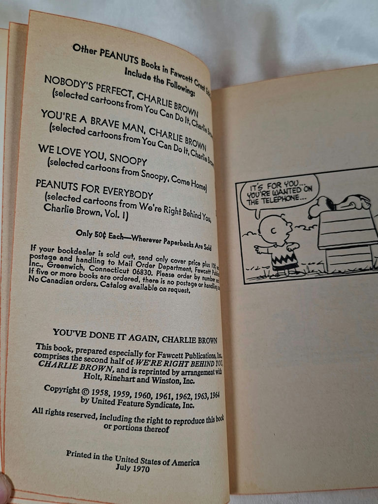 Peanuts Comics Collection: Snoopy Vol. I and You've Done It Again, Charlie Brown - image 6 of 6