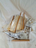 Hand Painted Pirate Sailing Ship, Made from REAL jawbone and bone, Made in Cuba - thumbnail 5 of 9