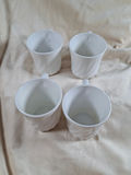 Set of 4 Corning White Swirl USA Coffee Mugs - thumbnail 3 of 5