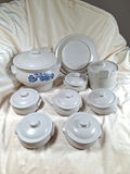 Collection of Vintage Pfaltz Graff Yorktowne blue floral stoneware set with lids - thumbnail 4 of 9