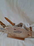 Hand Painted Pirate Sailing Ship, Made from REAL jawbone and bone, Made in Cuba - thumbnail 8 of 9