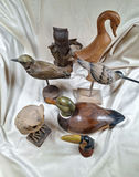 Collection of Carved Wooden Bird Figurines - thumbnail 4 of 8