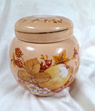 Decorative Lidded Jar with Fruit and Floral Pattern - thumbnail 5 of 7