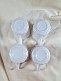 Set of 4 Corning White Swirl USA Coffee Mugs - thumbnail 4 of 5