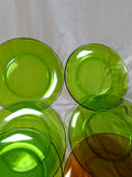 Vintage Duralex France Lime-green glass salad plates, 8 Pcs - thumbnail 3 of 6