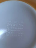 Yellow Pyrex mixing bowl with floral border, 13.5", USA Made - thumbnail 7 of 7