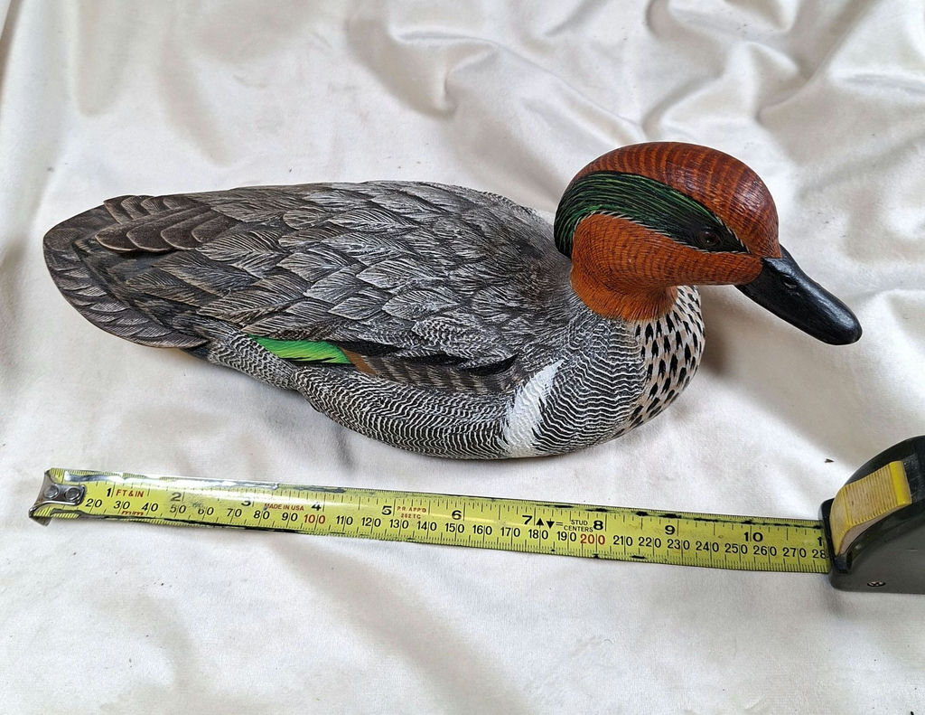 Hand-Carved Wooden Duck Decoy with Certificate. Nova Scotia - image 1 of 6