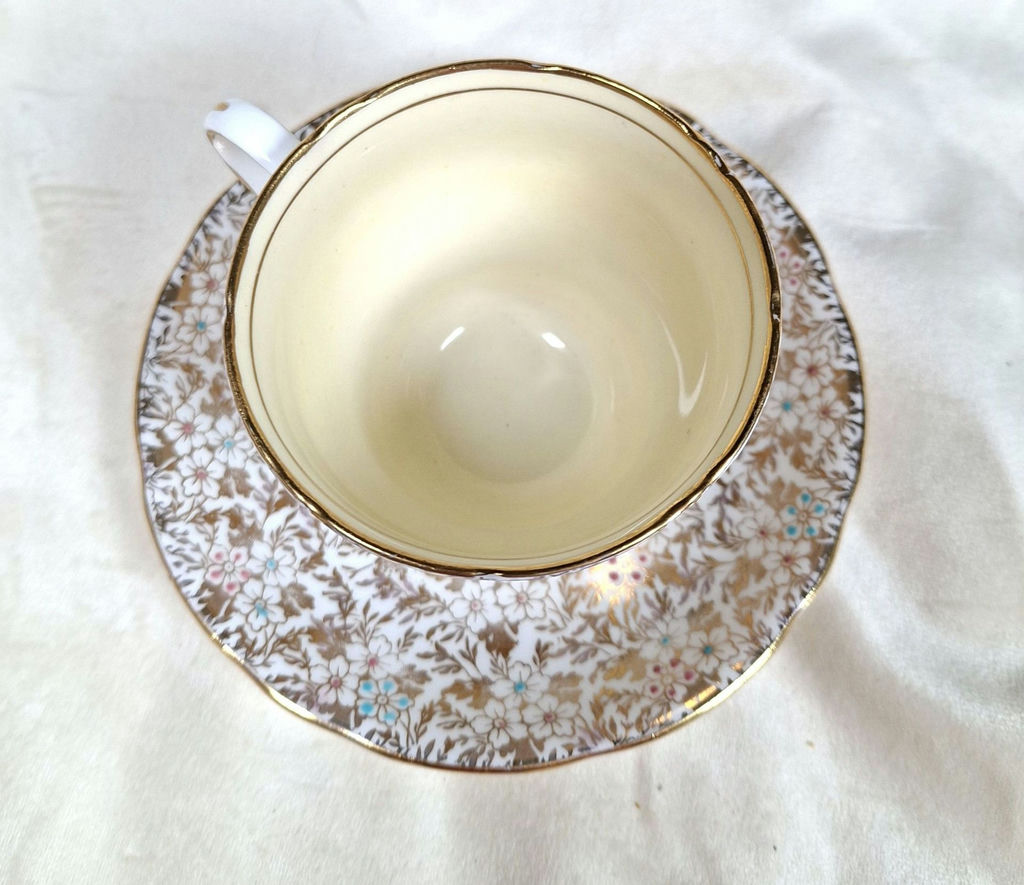Royal Stafford Bone China Teacup and Saucer - image 3 of 6
