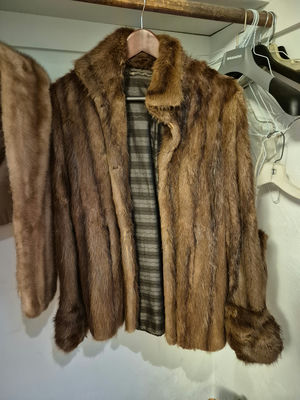 Two brown fur coats - Image 1 of 2