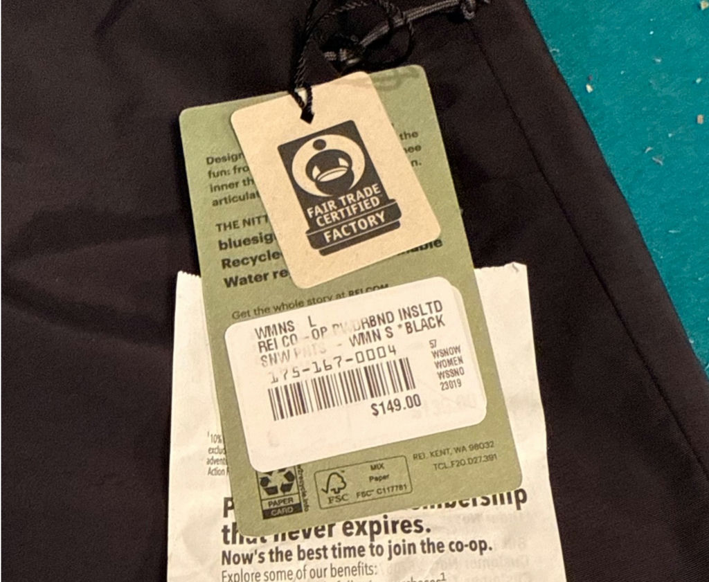 Brand New! REI Co-op Women’s Black Snow Pants - image 2 of 2