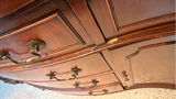 Curved Wooden Sideboard Cabinet with Drawers and Doors - thumbnail 3 of 4