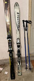 Two Pairs of Alpine Skis with Ski Poles - thumbnail 2 of 5