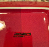 Red square plate by Crate&Barrel (8pcs) - thumbnail 2 of 2