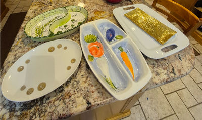 Ceramic dinnerware and serveware set - Image 1 of 9