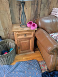 Two wooden rustic side tables - thumbnail 3 of 4