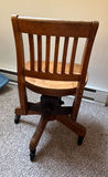 Wooden Swivel Chair with Casters - thumbnail 4 of 4