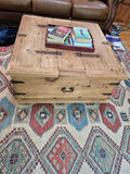 Rustic wooden chest/coffee table - thumbnail 3 of 4