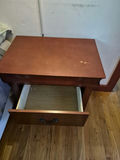 (Two) Two-Drawer wooden nightstand - thumbnail 2 of 4