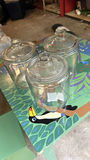 Three Glass Storage Jars with Lids - thumbnail 3 of 3