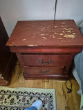 (Two) Two-Drawer wooden nightstand - thumbnail 3 of 4