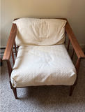 Wooden Mid-Century Modern Armchair with Cushions - thumbnail 1 of 4