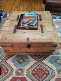 Rustic wooden chest/coffee table - thumbnail 1 of 4