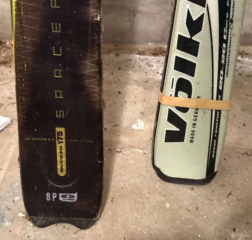 Two Pairs of Alpine Skis with Ski Poles - image 4 of 5