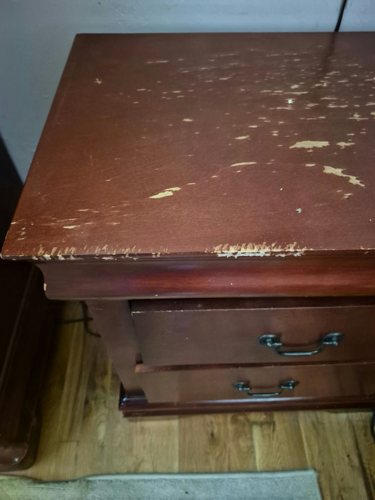 (Two) Two-Drawer wooden nightstand - image 4 of 4