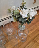 Assorted clear glass vases - thumbnail 3 of 3