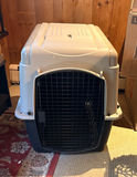 Hard-Sided Plastic Pet Crate with Wire Door - thumbnail 1 of 2
