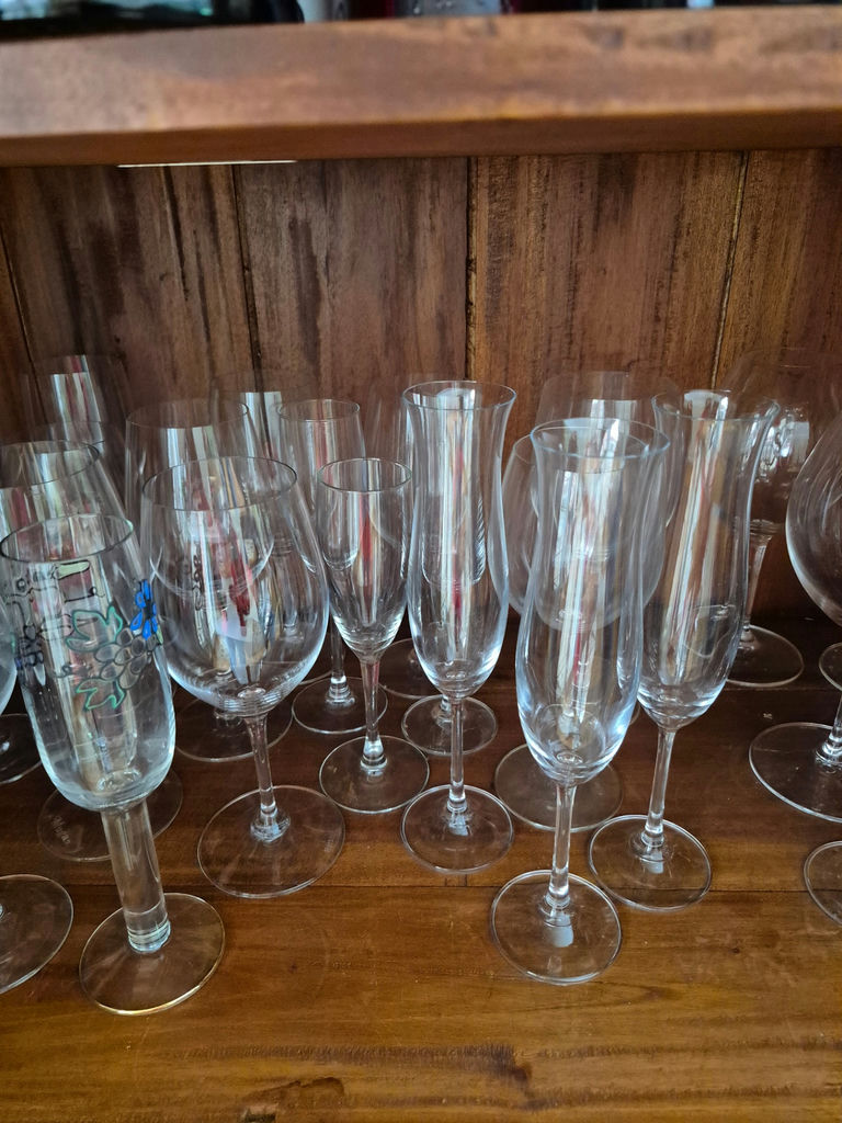 Assorted glass stemware collection - image 3 of 4