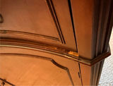 Curved Wooden Sideboard Cabinet with Drawers and Doors - thumbnail 4 of 4