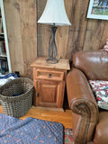 Two wooden rustic side tables - thumbnail 4 of 4